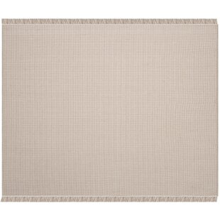 DAKOTA FIELDS Bester Hand-Woven Flatweave Cotton Ivory/Gray Area Rug