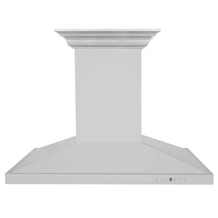 ZLINE 36" 400 CFM Ducted Island Range Hood in Silver