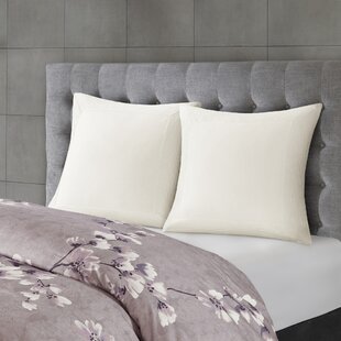 N Natori Sakura Blossom 3 Piece Cotton Sateen Printed Duvet Cover Set