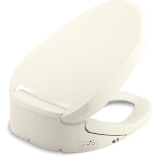 KOHLER PureWash E820 Elongated Bidet Toilet Seat, Heated Bidet for Existing Toilets with Remote Control