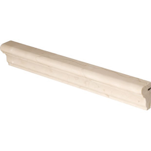 BELLUNO DESIGNS Crema Marfil 12'' L x 2'' W Marble Round Tile Trim