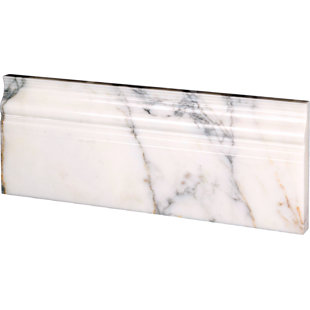 BELLUNO DESIGNS 12'' L x 5'' W Marble Tile Trim