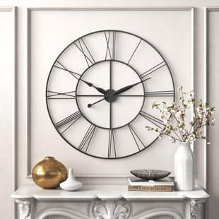TRENT AUSTIN DESIGN Daemon Silent Black Grey Wall Clock