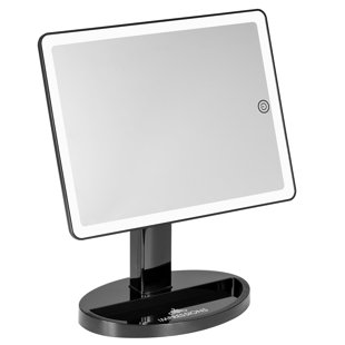 IMPRESSIONS VANITY · COMPANY Touch Ultra LED Lighted Makeup Mirror with Tabletop Lighted Cosmetic Mirrors with 360 Degree Swivel