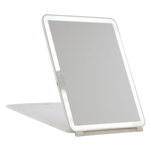 IMPRESSIONS VANITY · COMPANY Touch Pad 2.0 Portable LED Makeup Lighted Mirror with Touch Sensor Vanity Mirror with Flip Cover