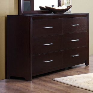 WOODHAVEN HILL Edina 6 Drawer 58" W Double Dresser
