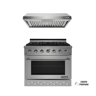 NXR Professional Ranges 36" 5.5 Cubic Feet Gas Free Standing Range
