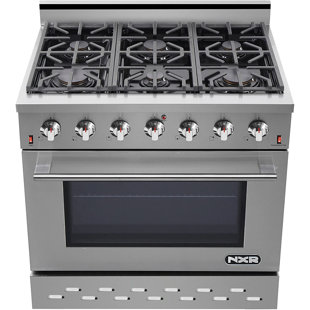 NXR Professional Ranges 36" 5.5 Cubic Feet Gas Free Standing Range