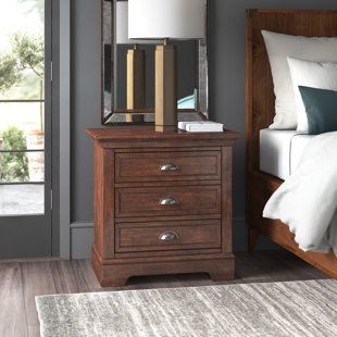 GREYLEIGH™ Alicea 3 - Drawer Nightstand in Brown