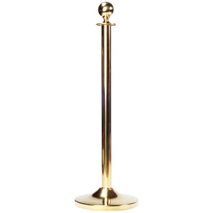 COSMOPOLITAN FURNITURE Ball Top Crowd Control Queue Line Stanchion