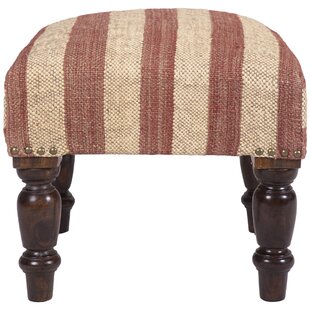 LONGSHORE TIDES Wausau Solid Wood Accent Stool