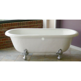 RESTORIA BATHTUB COMPANY Marquise 66'' x 30'' Freestanding Soaking Bathtub