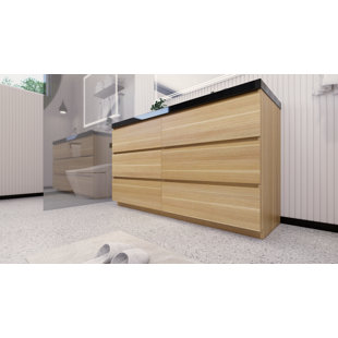 MORENOBATH 58.8 inches freestanding base only with drawers, no top