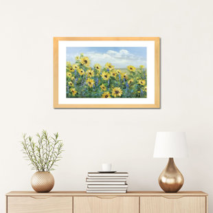 ICANVAS Sunflower Fields Forever by Sally Swatland - Painting Print