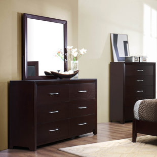 WOODHAVEN HILL Edina 6 Drawer 58" W Double Dresser