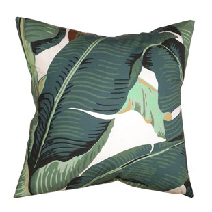 THE HOUSE OF SCALAMANDRE Hinson Palm Floral Cotton Reversible Throw Pillow