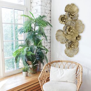 WHOLE HOUSE WORLDS Handmade Plants & Flowers Wall Decor on Metal