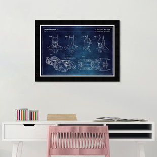 MASON & MARBLES " Batmobile And Accessories 1990 Chalkboard Toys "