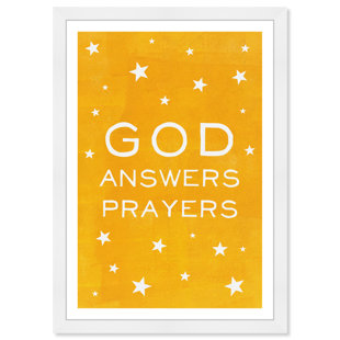 GEMMA VIOLET God Answers Prayers Framed On Paper Print