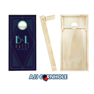 AJJ CORNHOLE 2' x 4' Cornhole Set with Bags
