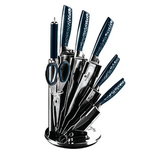 Berlinger Haus 8 Piece Stainless Steel Knife Block Set