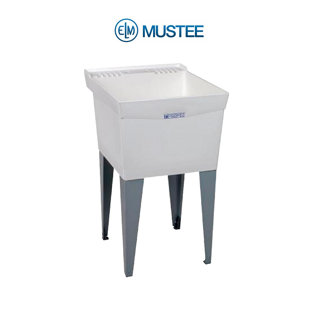 E.L. MUSTEE & SON Utilatub 20" x 24" Free Standing Laundry Sink