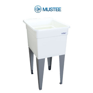 E.L. MUSTEE & SON Utilatub 18" x 24" Free Standing Laundry Sink