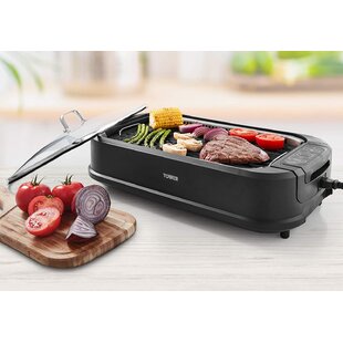 Tower 48cm Smokeless Non Stick Electric Grill & Panini Press with Lid