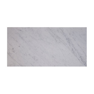MATRIX STONE USA Carrara 12" x 24" Marble Marble Look Wall & Floor Tile