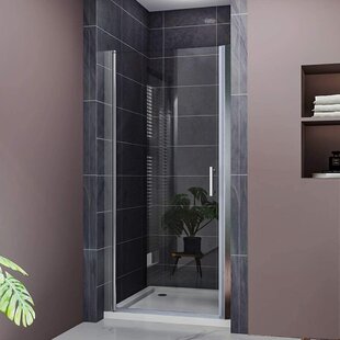 ELEGANT 32.5" W - 34" W x 72" H Pivot Bypass Fameless Shower Door