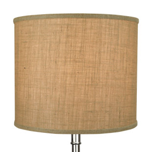 FENCHEL SHADES 12'' H x 14" W Burlap Drum Lamp Shade ( Spider )