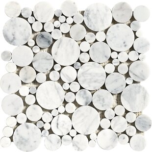 MATRIX STONE USA Bolle Carrara Random Sized Marble Mosaic Wall & Floor Tile