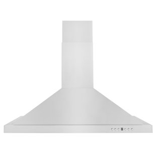 ZLINE 36" 400 CFM Convertible Wall Mount Range Hood in Brushed Stainless Steel