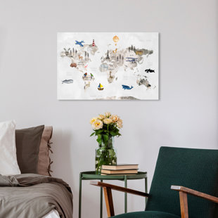 OLIVIA'S EASEL Around The Globe On Canvas Painting