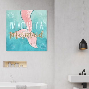 OLIVIA'S EASEL " Actually A Mermaid " Painting Print