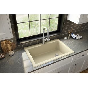 Karran Drop-in Quartz Composite 33'' X 22'' 1-Hole Single Bowl Kitchen Sink