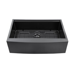 CHEETAH SOURCING Stainless Steel 36" L x 22" W Farmhouse Kitchen Sink with Basket Strainer