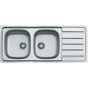 BELFRY KITCHEN Caden 116 cm x 50 cm Double Bowl Kitchen Sink