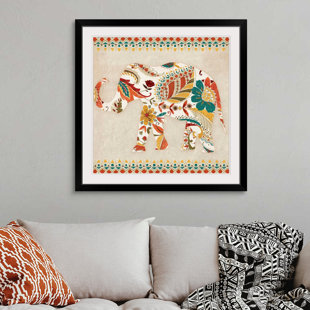GREAT BIG CANVAS 'Boho Elephant II Painting Print