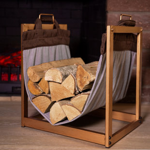ANDOVER MILLS™ Ingham 17.5'' W Metal Log Rack