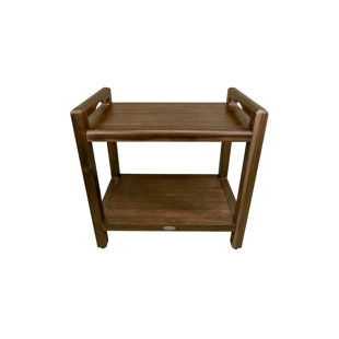 DECOTEAK Outdoors Rectangular Teak Wood Outdoor Side Table