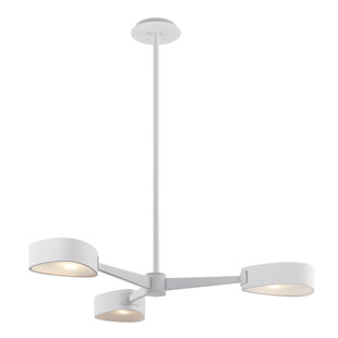 TROY LIGHTING Allisio 3 - Light Dimmable Sputnik Modern Linear Chandelier