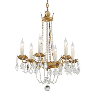 TROY LIGHTING Viola 6 - Light Empire Chandelier