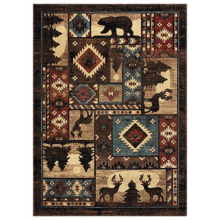 MILLWOOD PINES Navya Southwestern Brown Area Rug