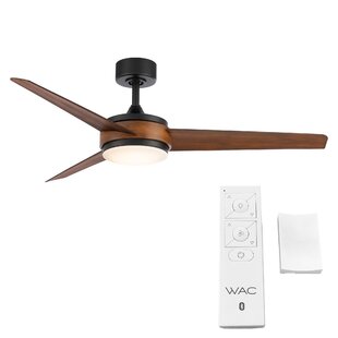 WAC LIMITED FANS 54" Mod 3 - Blade Outdoor/Indoor Smart Ceiling Fan with Remote Control and LED Light Kit Included