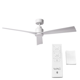 WAC LIMITED FANS 52" Smart Home Compatible 3 Blade Smart Ceiling Fan with Remote