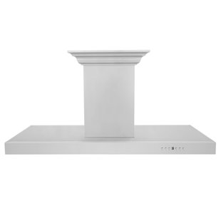 ZLINE 48" 400 CFM Ducted Island Range Hood in Stainless Steel