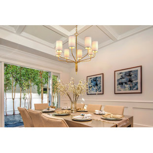 TROY LIGHTING Juniper 8 - Light Dimmable Classic / Traditional Chandelier