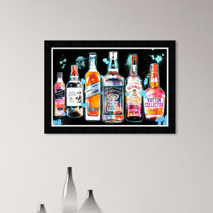 HATCHER & ETHAN Drink It Colorful Framed On Paper by Hatcher And Ethan Print