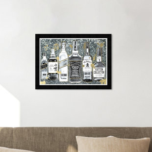 HATCHER & ETHAN Drink it Night by Hatcher and Ethan - Picture Frame Graphic Art Print on Paper